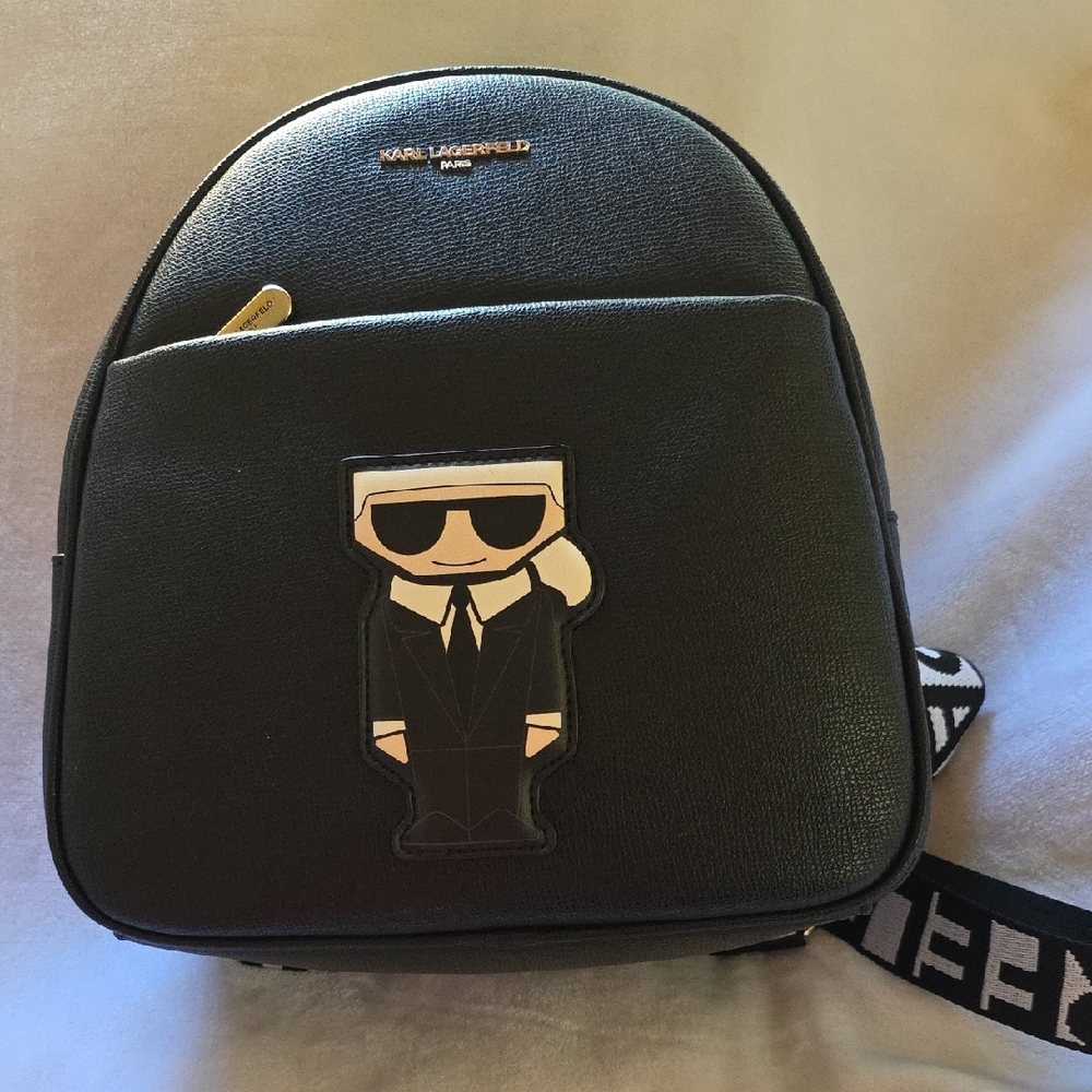 Karl Lagerfeld Black Backpack